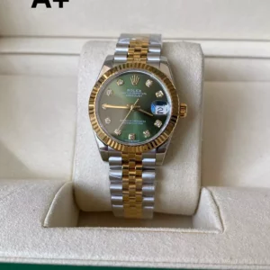 Rolex DateJust SS/YG 31mm 278273 A+ Factory 1:1 Best Edition Green Diamond Dial Jubilee Bracelet - Super Clone Watch | 1:1 Best Version