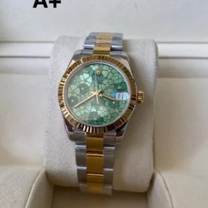 Rolex DateJust SS/YG 31mm 278273 A+ Factory 1:1 Best Edition Green Floral Diamonds Dial - Super Clone Watch | 1:1 Best Version