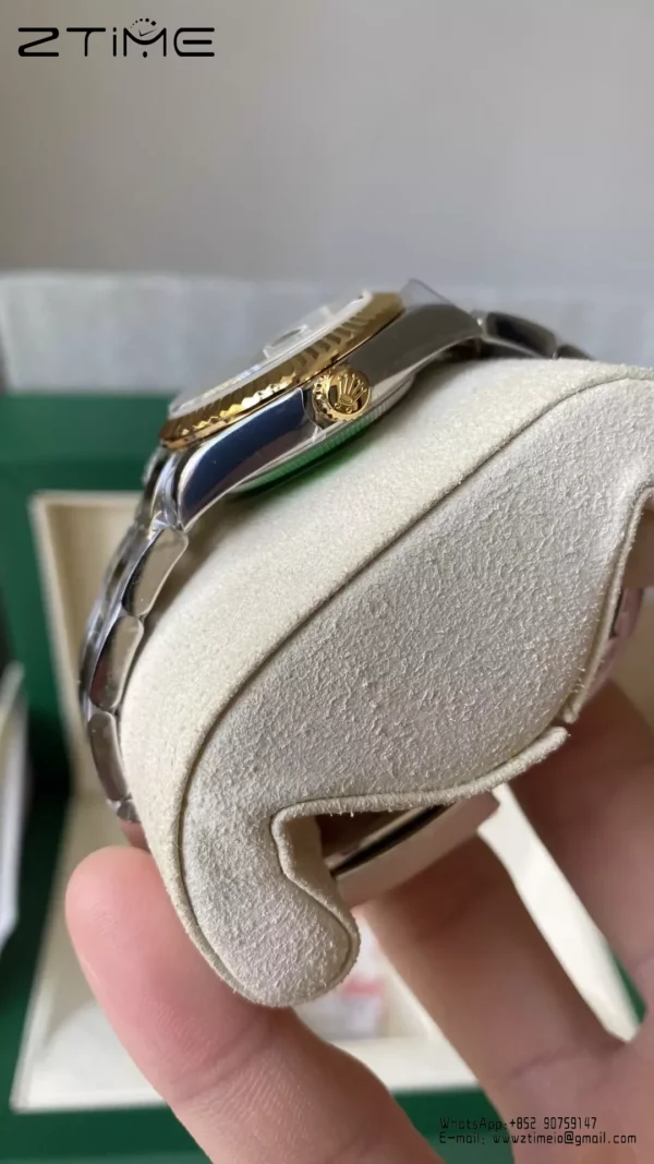 Rolex DateJust SS/YG 31mm 278273 A+ Factory 1:1 Best Edition Green Floral Diamonds Dial - Super Clone Watch | 1:1 Best Version