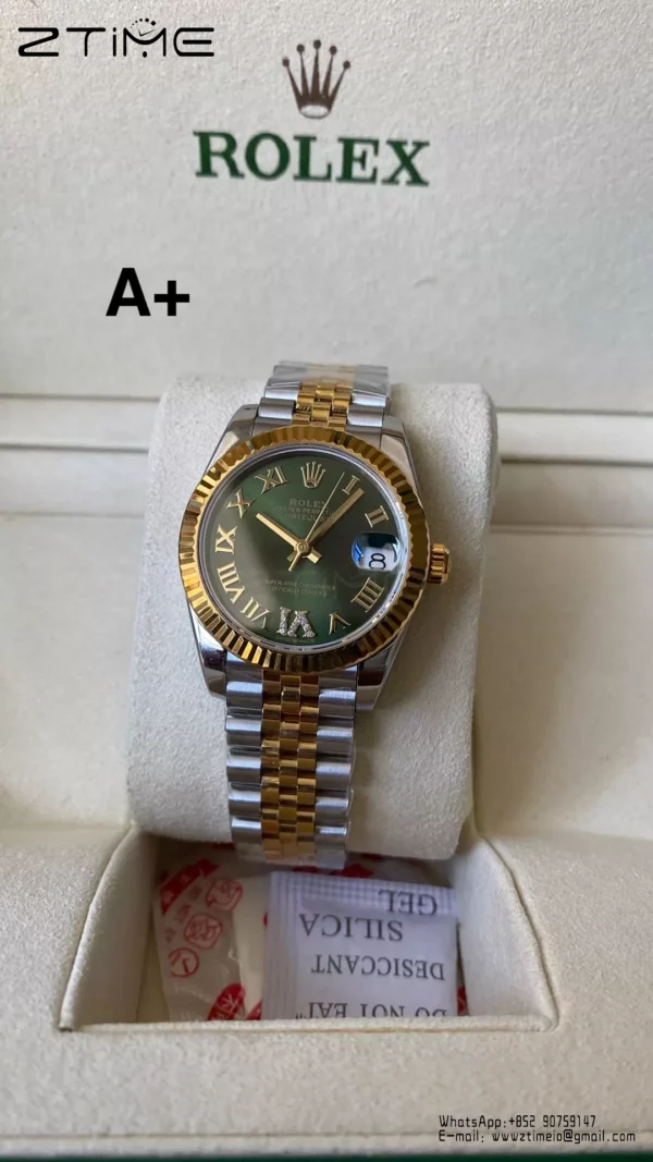 Rolex DateJust SS/YG 31mm 278273 A+ Factory 1:1 Best Edition Green Roman Dial - Super Clone Watch | 1:1 Best Version
