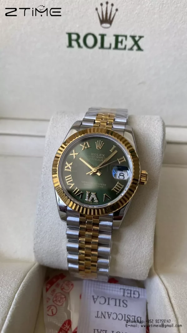 Rolex DateJust SS/YG 31mm 278273 A+ Factory 1:1 Best Edition Green Roman Dial - Super Clone Watch | 1:1 Best Version