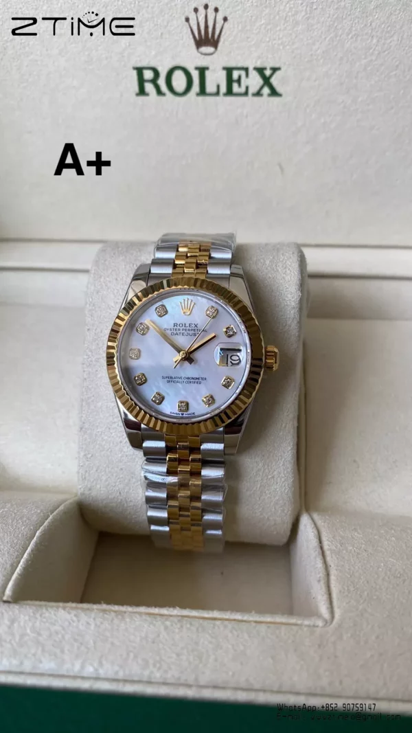 Rolex DateJust SS/YG 31mm 278273 A+ Factory 1:1 Best Edition MOP Diamond Dial - Super Clone Watch | 1:1 Best Version
