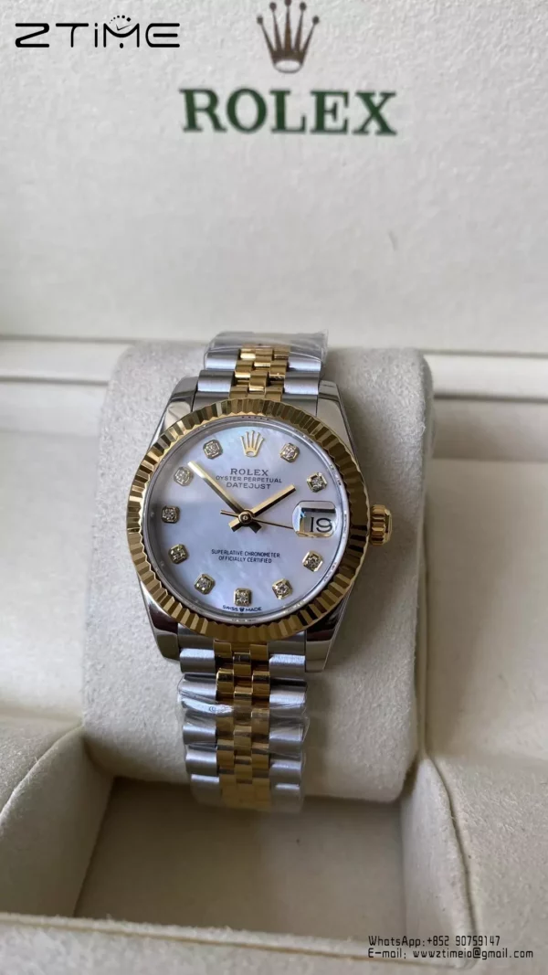 Rolex DateJust SS/YG 31mm 278273 A+ Factory 1:1 Best Edition MOP Diamond Dial - Super Clone Watch | 1:1 Best Version