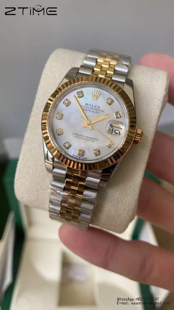 Rolex DateJust SS/YG 31mm 278273 A+ Factory 1:1 Best Edition MOP Diamond Dial - Super Clone Watch | 1:1 Best Version