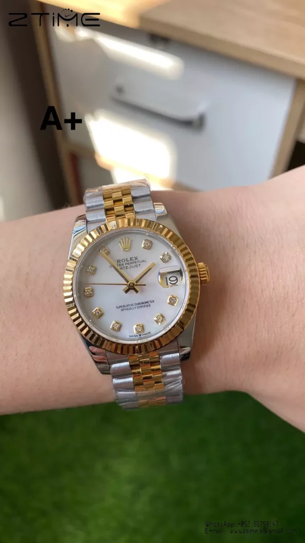 Rolex DateJust SS/YG 31mm 278273 A+ Factory 1:1 Best Edition MOP Diamond Dial - Super Clone Watch | 1:1 Best Version