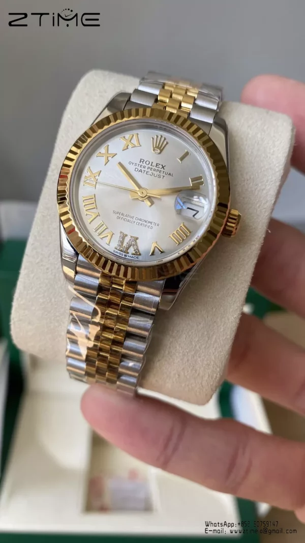 Rolex DateJust SS/YG 31mm 278273 A+ Factory 1:1 Best Edition Silver Roman Dial - Super Clone Watch | 1:1 Best Version