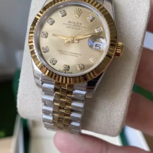 Rolex DateJust SS/YG 31mm 278273 A+ Factory 1:1 Best Edition YG Diamond Dial Jubilee Bracelet - Super Clone Watch | 1:1 Best Version