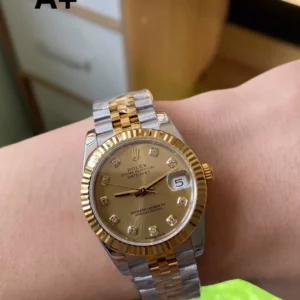 Rolex DateJust SS/YG 31mm 278273 A+ Factory 1:1 Best Edition YG Diamond Dial Jubilee Bracelet - Super Clone Watch | 1:1 Best Version