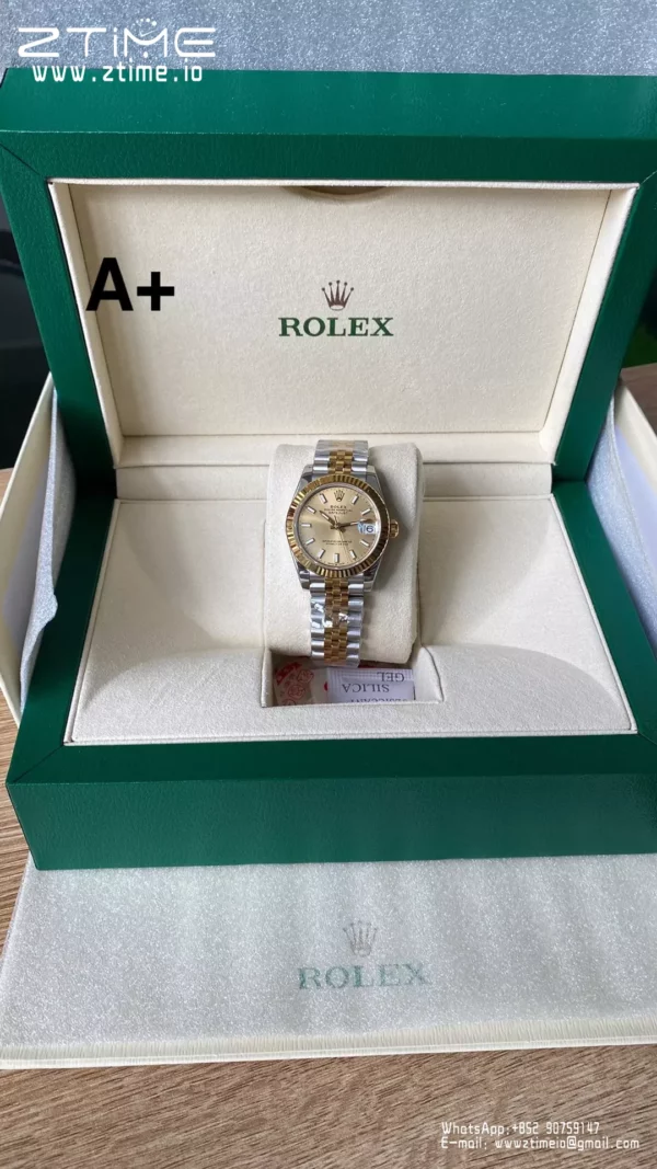 Rolex DateJust SS/YG 31mm 278273 A+ Factory 1:1 Best Edition YG Sticker Markers Dial - Super Clone Watch | 1:1 Best Version