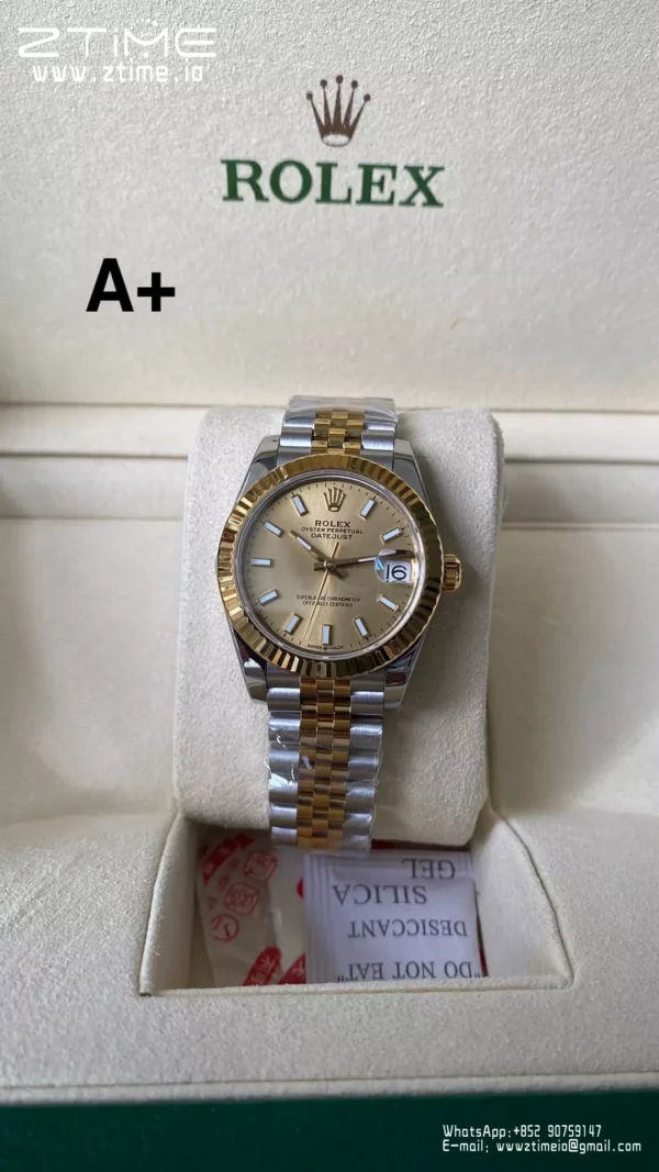 Rolex DateJust SS/YG 31mm 278273 A+ Factory 1:1 Best Edition YG Sticker Markers Dial - Super Clone Watch | 1:1 Best Version