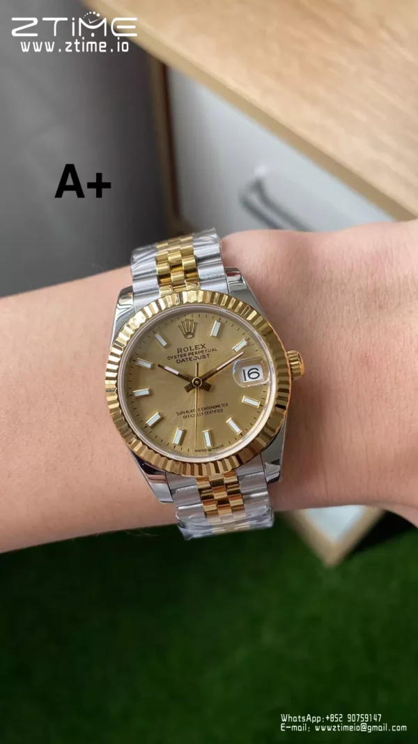 Rolex DateJust SS/YG 31mm 278273 A+ Factory 1:1 Best Edition YG Sticker Markers Dial - Super Clone Watch | 1:1 Best Version