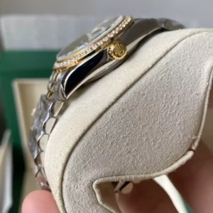 Rolex DateJust SS/YG 31mm 278383 A+ Factory 1:1 Best Edition Green Floral Dial Diamond Bezel - Super Clone Watch | 1:1 Best Version