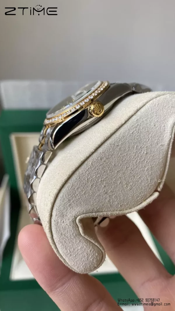 Rolex DateJust SS/YG 31mm 278383 A+ Factory 1:1 Best Edition Green Floral Dial Diamond Bezel - Super Clone Watch | 1:1 Best Version