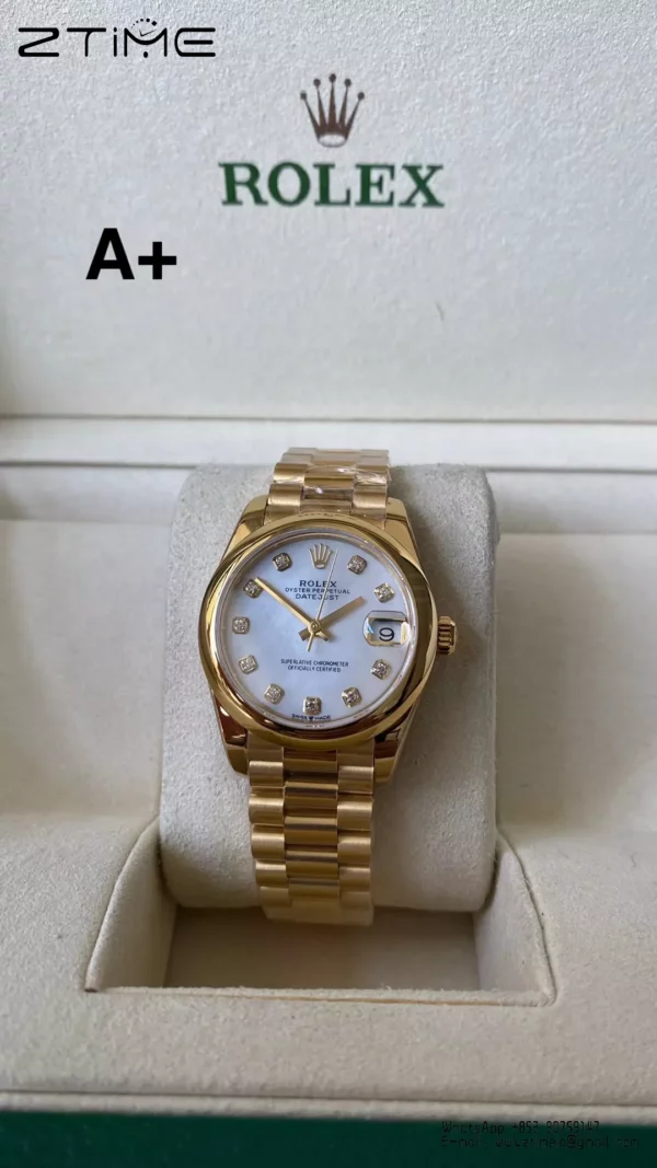 Rolex DateJust YG 31mm 278248 A+ Factory 1:1 Best Edition YG Sticker Markers Dial - Super Clone Watch | 1:1 Best Version