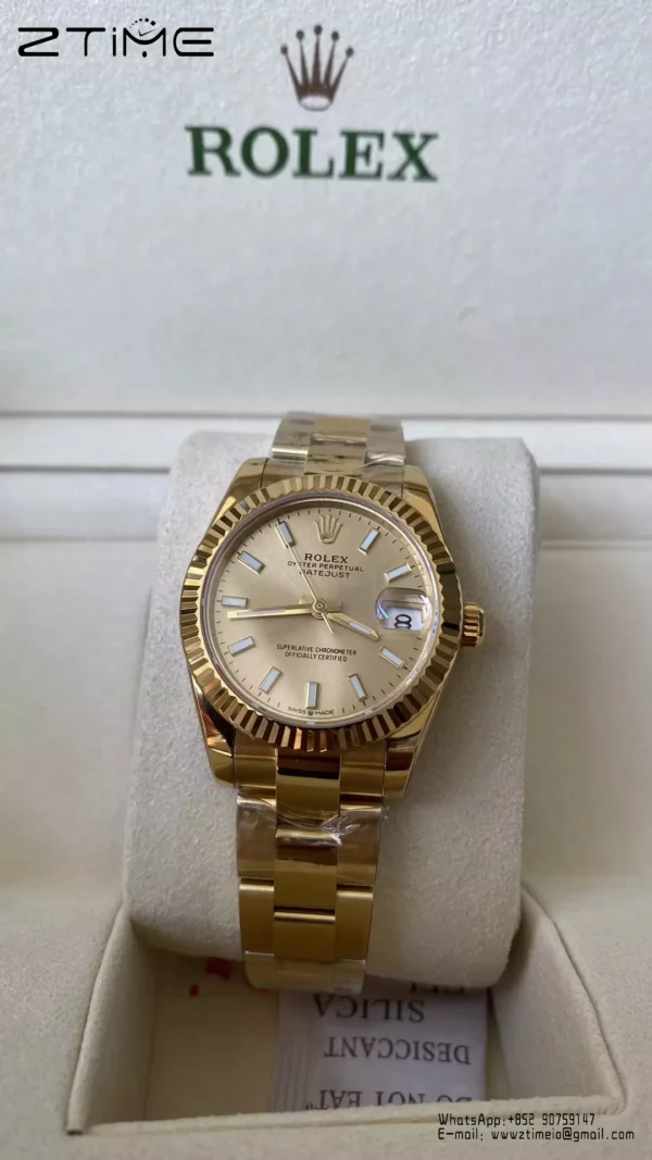Rolex DateJust YG 31mm 278278 A+ Factory 1:1 Best Edition YG Sticker Markers Dial - Super Clone Watch | 1:1 Best Version