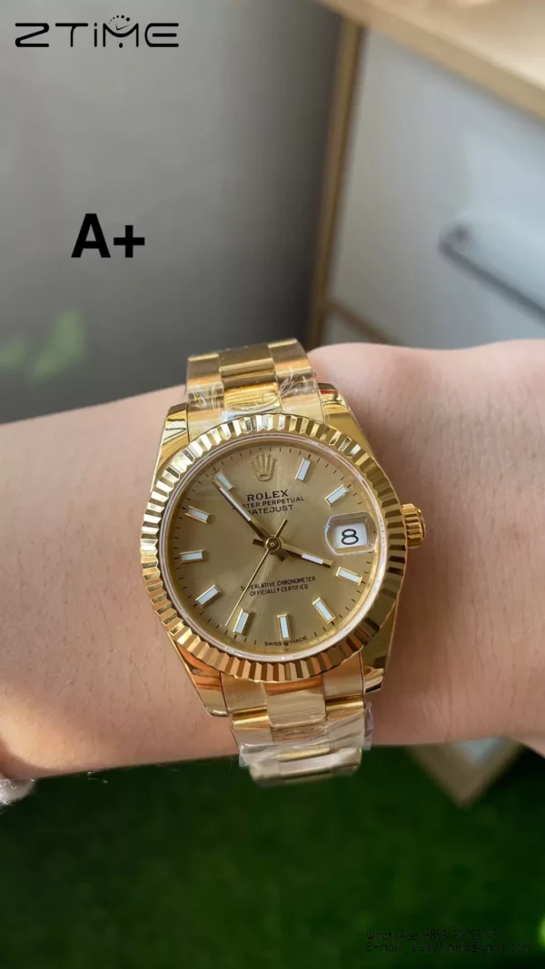 Rolex DateJust YG 31mm 278278 A+ Factory 1:1 Best Edition YG Sticker Markers Dial - Super Clone Watch | 1:1 Best Version
