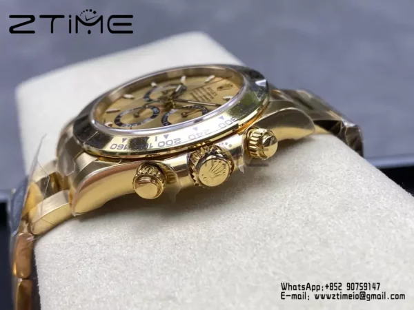 Rolex Daytona 126508-0005 YG Clean Factory 1:1 Best Edition YG Dial on YG Bracelet - Super Clone Watch | 1:1 Best Version