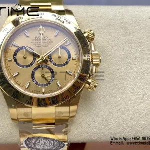 Rolex Daytona 126508-0005 YG Clean Factory 1:1 Best Edition YG Dial on YG Bracelet - Super Clone Watch | 1:1 Best Version