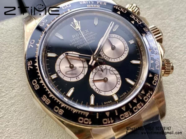 Rolex Daytona 126518-010  RG Clean Factory 1:1 Best Edition RG Dial - Super Clone Watch | 1:1 Best Version