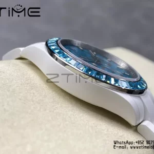 ロレックスデイトナIPKファクトリーAETホワイトセラミックケースとブレスレットブルーダイヤルブルーベゼルSH4131 - スーパークローン時計｜1:1ベストバージョン