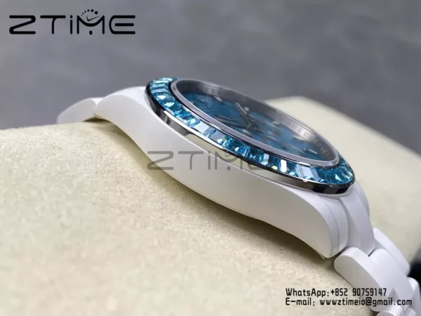 ロレックスデイトナIPKファクトリーAETホワイトセラミックケースとブレスレットブルーダイヤルブルーベゼルSH4131 - スーパークローン時計｜1:1ベストバージョン