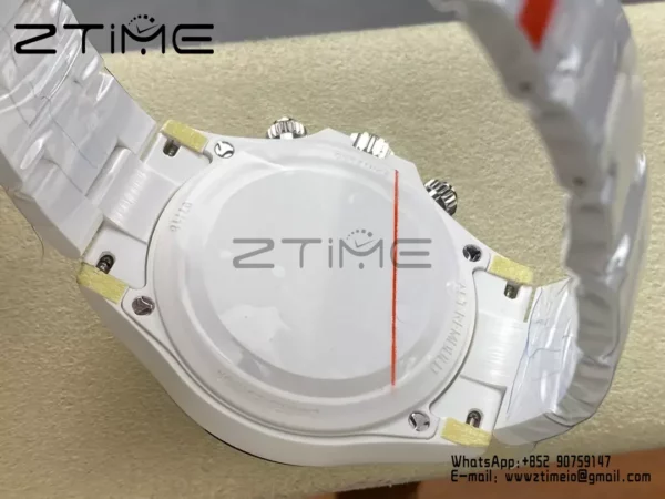 ロレックスデイトナIPKファクトリーAETホワイトセラミックケースとブレスレットグリーンダイヤルブルーベゼルSH4131 - スーパークローン時計｜1:1ベストバージョン