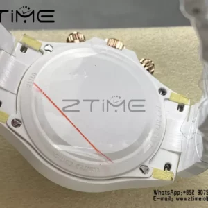 Rolex Daytona IPK Factory AET Λευκή κεραμική θήκη και βραχιόλι Ροζ καντράν Ροζ στεφάνη SH4131 - Super Clone Watch | 1:1 Best Version