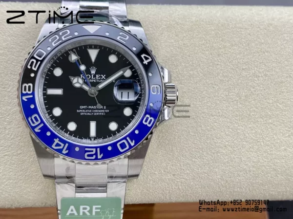Rolex GMT-Master II 126710 BLRO Blue/Black Ceramic ARF Factory 1:1 Best Edition on Oyster Bracelet SH3285 CHS V4 - Super Clone Watch | 1:1 Best Version