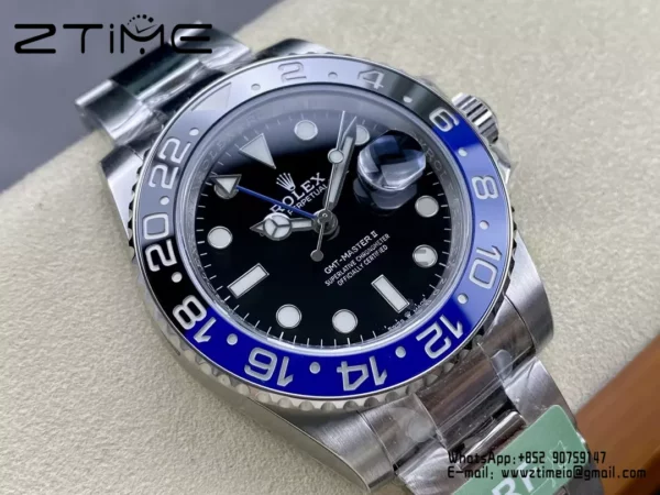 Rolex GMT-Master II 126710 BLRO Blue/Black Ceramic ARF Factory 1:1 Best Edition on Oyster Bracelet SH3285 CHS V4 - Super Clone Watch | 1:1 Best Version