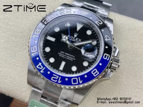 Rolex GMT-Master II 126710 BLRO Blue/Black Ceramic ARF Factory 1:1 Best Edition on Oyster Bracelet SH3285 CHS V4 - Super Clone Watch | 1:1 Best Version