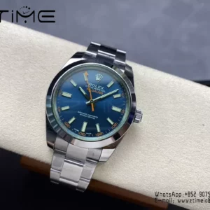Rolex Milgauss 116400GV VSF 1:1 Best Edition 904L Steel Blue Dial on SS Bracelet VS3131 - Super Clone Watch | 1:1 Best Version