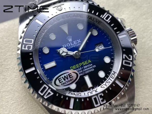Rolex Sea-Dweller 126660 EWE Factory 1:1 Best Edition Black/Blue Dial - Super Clone Watch | 1:1 Best Version