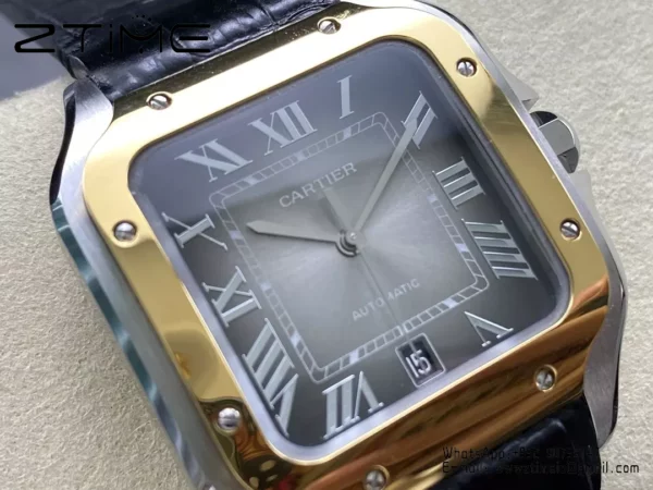 Santos de Cartier W2SA0030 40mm SS  BVF 1:1 Best Edition Gray Dial V2 - Super Clone Watch | 1:1 Best Version