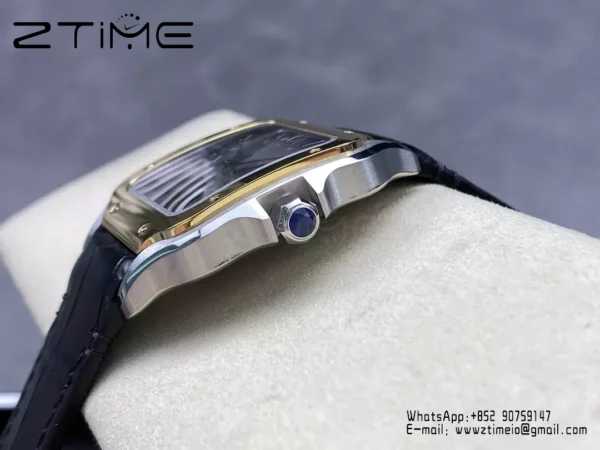 Santos de Cartier W2SA0030 40mm SS  BVF 1:1 Best Edition Gray Dial V2 - Super Clone Watch | 1:1 Best Version