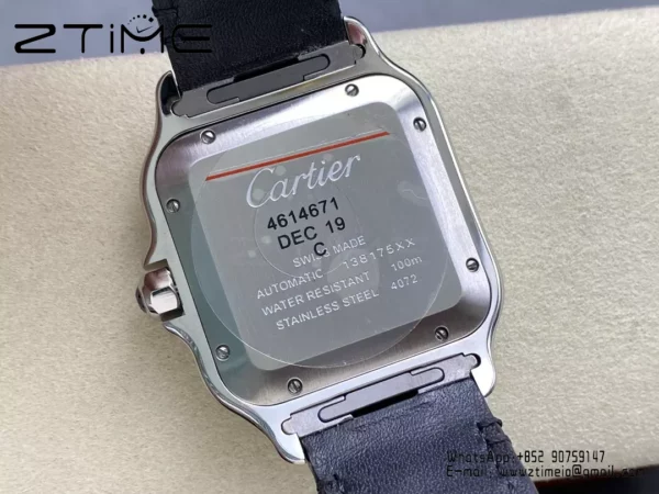 Santos de Cartier W2SA0030 40mm SS  BVF 1:1 Best Edition Gray Dial V2 - Super Clone Watch | 1:1 Best Version