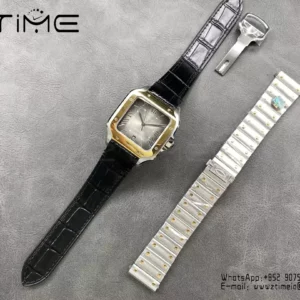 Santos de Cartier W2SA0030 40mm SS  BVF 1:1 Best Edition Gray Dial V2 - Super Clone Watch | 1:1 Best Version