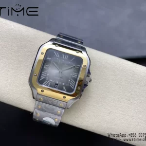 Santos de Cartier W2SA0030 40mm SS  BVF 1:1 Best Edition Gray Dial V2 - Super Clone Watch | 1:1 Best Version