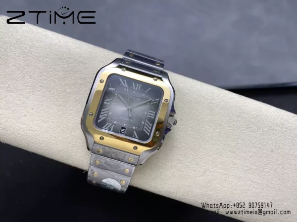 Santos de Cartier W2SA0030 40mm SS  BVF 1:1 Best Edition Gray Dial V2 - Super Clone Watch | 1:1 Best Version