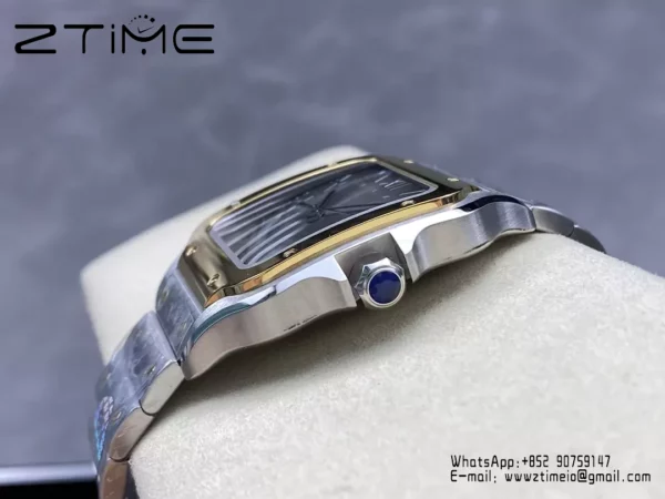 Santos de Cartier W2SA0030 40mm SS  BVF 1:1 Best Edition Gray Dial V2 - Super Clone Watch | 1:1 Best Version
