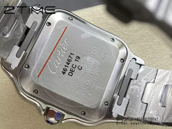 Santos de Cartier W2SA0030 40mm SS  BVF 1:1 Best Edition Gray Dial V2 - Super Clone Watch | 1:1 Best Version