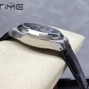 VC Overseas 41mm 7900V GR Factory 1:1 Best Edition Black Dial Black Leather Strap - Super Clone Watch | 1:1 Best Version