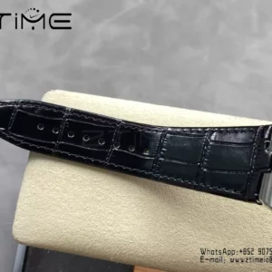 VC Overseas 41mm 7900V GR Factory 1:1 Best Edition Black Dial Black Leather Strap - Super Clone Watch | 1:1 Best Version
