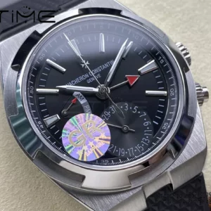 VC Overseas 41mm 7900V GR Factory 1:1 Best Edition Black Dial Black Rubber Strap - Super Clone Watch | 1:1 Best Version