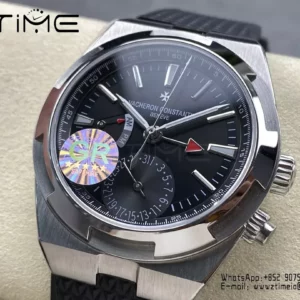 VC Overseas 41mm 7900V GR Factory 1:1 Best Edition Black Dial Black Rubber Strap - Super Clone Watch | 1:1 Best Version