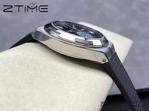 VC Overseas 41mm 7900V GR Factory 1:1 Best Edition Black Dial Black Rubber Strap - Super Clone Watch | 1:1 Best Version