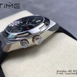 VC Overseas 41mm 7900V GR Factory 1:1 Best Edition Black Dial Black Rubber Strap - Super Clone Watch | 1:1 Best Version