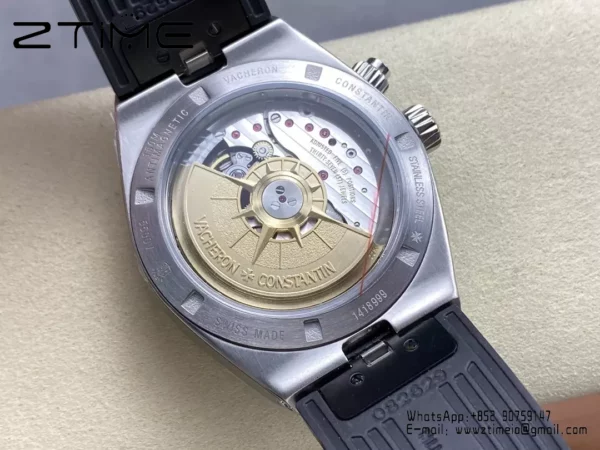 VC Overseas 41mm 7900V GR Factory 1:1 Best Edition Black Dial Black Rubber Strap - Super Clone Watch | 1:1 Best Version