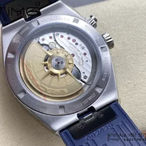 VC Overseas 41mm 7900V GR Factory 1:1 Best Edition Blue Dial Blue Leather Strap - Super Clone Watch | 1:1 Best Version