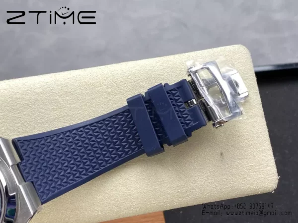 VC Overseas 41mm 7900V GR Factory 1:1 Best Edition Blue Dial Blue Leather Strap - Super Clone Watch | 1:1 Best Version