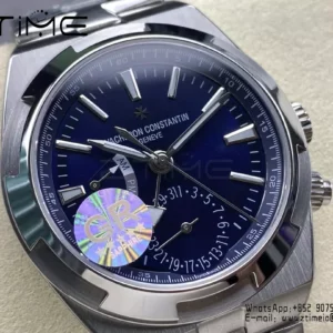 VC Overseas 41mm 7900V GR Factory 1:1 Best Edition Blue Dial SS Bracelet - Super Clone Watch | 1:1 Best Version